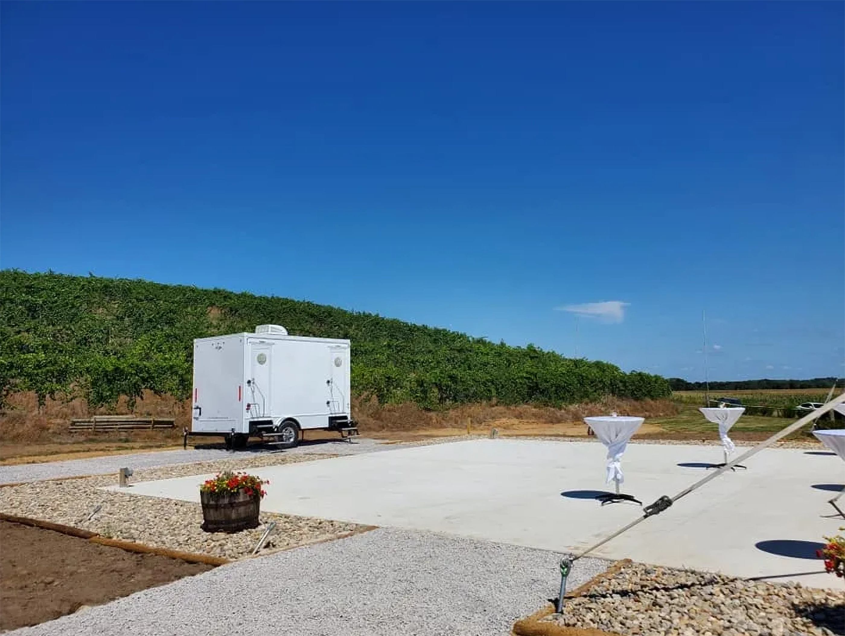 Portable toilet rentals for outdoor hospitality in Niles, Michigan